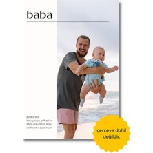 Fuart.Co Babalara Özel Kişiye Özel Poster, Tek Fotoğraflı Babalar Günü Posteri,çerçevesiz Poster