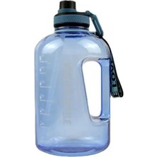Empressco 2200 ml Spor Su Şişesi, Bpa Içermeyen, Mavi, Kamardey Motivasyon Su Matarası