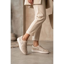 Venüs 2609911Y Kadın Hakiki Deri Casual Ayakkabı Bej