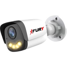 Fury 5mp Lens 1080P Full Hd Ahd 4 LED Gece Görüşlü Renkli Su Geçirmez Güvenlik Kamera
