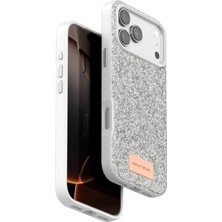 Semeglbl Onegif  Iphone 17 Pro Bright Simli Kapak - Beyaz