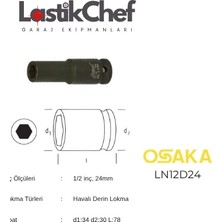 Osaka 24 Mm1/2" Derin Lokma