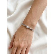 Happy Aksesuar Xuping Baget Taşlı Çelik Kadın Bileklik