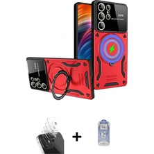 Marsilyan™- Galaxy S24 Ultra Kılıf Kıvılcım Modern Serisi - Siyah Joko Magic 5d Cam + Kamera Lens Koruma Cam - Sf