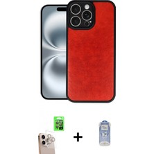 Marsilyan™- iPhone 16 Pro Max Kılıf Kıvılcım Işık Serisi - Siyah Joko Magic 5d Cam + Raze Metal Kamera Lens - Nlgy