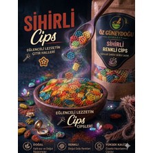 Öz Güneydoğu Baharat Sihirli Cips Renkli 500 gr | Çıtır Atıştırmalık, Eğlenceli ve Lezzetli (Renkli Cips)