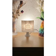 BASTTR Kabe Temalı 3D Dekoratif Masa ve Gece Lambası Hac Umre Hediyelik