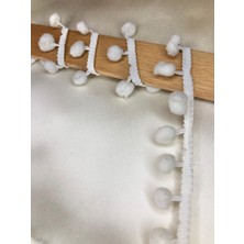 Ezel-In Tekstil Aksesuarları, Dekoratif Ponpon Şerit ,1 Metre Kod-70 (Boyalı)