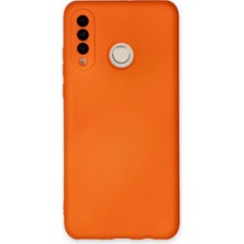 Ulugo Huawei P30 Lite Kılıf Nano Içi Kadife Silikon - Turuncu
