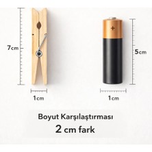 Transformacion 72'li Mega Paket Doğal Ahşap Çamaşır Mandalı, Nostaljik ve Sağlam Mandal Seti 721654