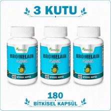 İlim Bromelain 150 Mg 3 Kutu 180 Bitkisel Kapsül – Bromelain Takviye Edici Gıda