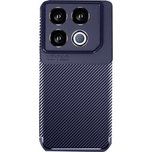 Ulugo Infinix Gt 20 Pro Kılıf Auto Focus Karbon Kapak - Lacivert