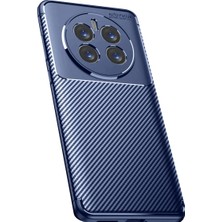 Ulugo Realme 12 Pro Plus Kılıf Auto Focus Karbon Kapak - Lacivert