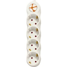 Tuncmatik Tunçmatik TSK19061 Powerstrip Dörtlü Anahtarlı 3 Metre Grup Priz