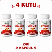 İlim Vitamin B12 1000 Mcg 4 Kutu 240 Kapsül – B12 Takviye Edici Gıda