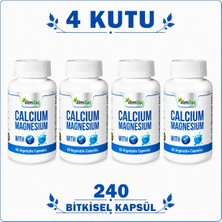 İlim Calcium Magnesium D3 4 Kutu 240 Bitkisel Kapsül – Kalsiyum Magnezyum Takviye Edici Gıda