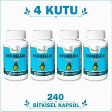 İlim Bromelain 150 Mg 4 Kutu 240 Bitkisel Kapsül – Bromelain Takviye Edici Gıda