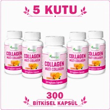 İlim Collagen Multi Collagen 5 Kutu 300 Bitkisel Kapsül – Kolajen Takviye Edici Gıda
