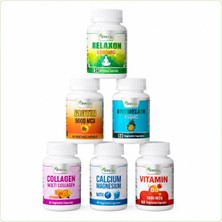 İlim 6 Ürün Karma Takviye Seti – B12 Biotin Bromelain Collagen Calcium Magnesium Relaxon