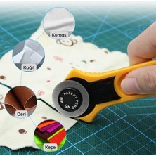 45MM Kumaş Deri Kağıt Rulet Kesici Aura Online