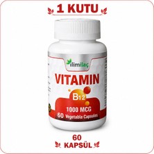 İlim Vitamin B12 1000 Mcg 60 Bitkisel Kapsül – B12 Takviye Edici Gıda