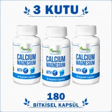 İlim Calcium Magnesium D3 3 Kutu 180 Bitkisel Kapsül – Kalsiyum Magnezyum Takviye Edici Gıda