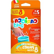 Erdo Ticaret Süper Yıkanabilir 8 Renk Bebek Parmak Boyası - 2+ Yaş