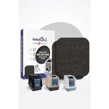 Erdo Ticaret 2'li Filtre Seti - Xxl Büyük Boy Kapalı Kedi Tuvaleti Için 13X14 cm