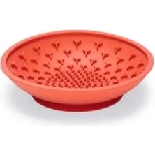 Erdo Ticaret Yavru Köpek Mama Yeme Oyuncağı, Silikon, Kırmızı, 19 cm