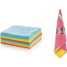 Erdo Ticaret 4'lü Çok Amaçlı Mikrofiber Temizlik Bezi Seti | 33X33 cm