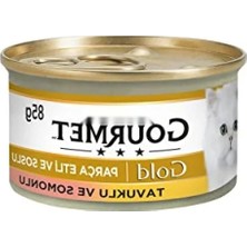 Erdo Ticaret Yetişkin Kedi Için Parça Etli Somon ve Tavuklu Yaş Maması 85 G