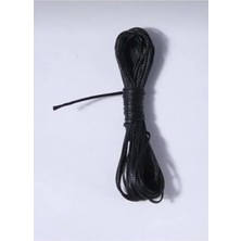 Erdo Ticaret 20 Metre 1.5 mm Kalınlığında Siyah Mumlu Ip, Takı Tasarımı Için Uygun