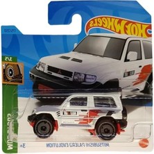 Erdo Ticaret Rally Temalı Model Araç - Beyaz Mitsubishi Pajero Evolution