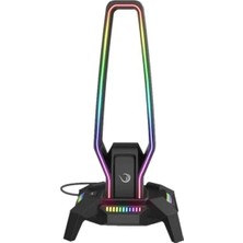 Erdo Ticaret Rgb Siyah Kulaklık Standı ile Kulaklıklarınızı Düzenleyin