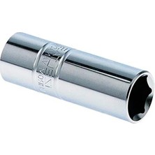 Erdo Ticaret Lastikli Buji Lokma Anahtarı, Krom Kaplama ve 16 mm