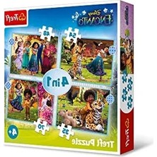 Erdo Ticaret Disney Temalı 4'ü 1 Arada Eğlenceli Puzzle Seti