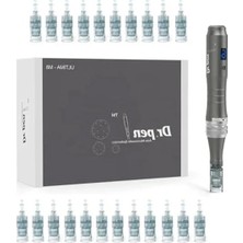 Erdo Ticaret Mikro Iğne Kalemi - 12 Adet 16 Pin ve 10 Adet 36 Pin Yedek Kartuş