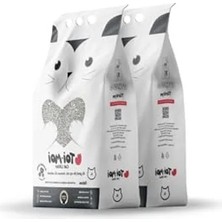 Erdo Ticaret Aktif Karbonlu Sodyum Bentonit Kedi Kumu, 2x5 L, 2’li Avantaj Paketi