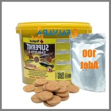 Erdo Ticaret 100 Adet Tropical Süpervit A Tablet Balık Yemi ile Sağlıklı Beslenme