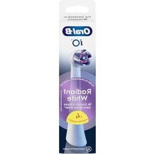 Erdo Ticaret 4 Adet Beyaz Diş Fırçası Yedek Başlığı, Io Radiant White
