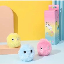 Erdo Ticaret Dokunmaya Duyarlı Sesli Peluş Kedi Oyuncağı, Eğlenceli Top