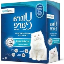 Erdo Ticaret Gümüş Iyonlu Hassas Kediler Için Kedi Kumu 8l Ultra Care