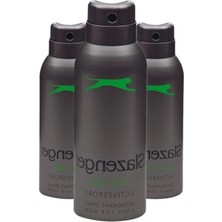 Erdo Ticaret Yeşil Deodorant, 150 Ml, 3 Adet, Spor Aktiviteleri Için Ideal