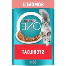 Erdo Ticaret Somonlu Kısırlaştırılmış Kediler Için Yaş Kedi Maması - 85 Gram, 26 Adet