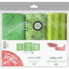 Erdo Ticaret Ekstra Emici 3'lü Mikrofiber Mutfak Bezi, Iz Bırakmaz