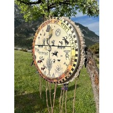 Erdo Ticaret Geleneksel Tasarım Kam Davulu - 32 cm