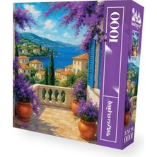 Erdo Ticaret 1000 Parça Begonvilli Deniz Manzarası Puzzle
