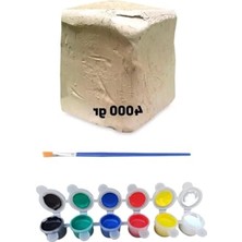 Erdo Ticaret Doğal Oyun Hamuru Seti, 4000 gr Kil Çamuru Başlangıç Paketi