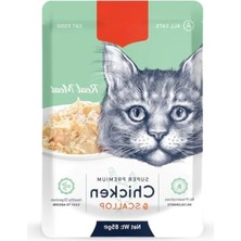 Erdo Ticaret Tavuklu ve Deniz Yaş Kedi Maması (12X85 G Pouch)