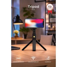Torima Tripod Kumandalı Mini Kablosuz Selfie Çubuğu K07 Siyah